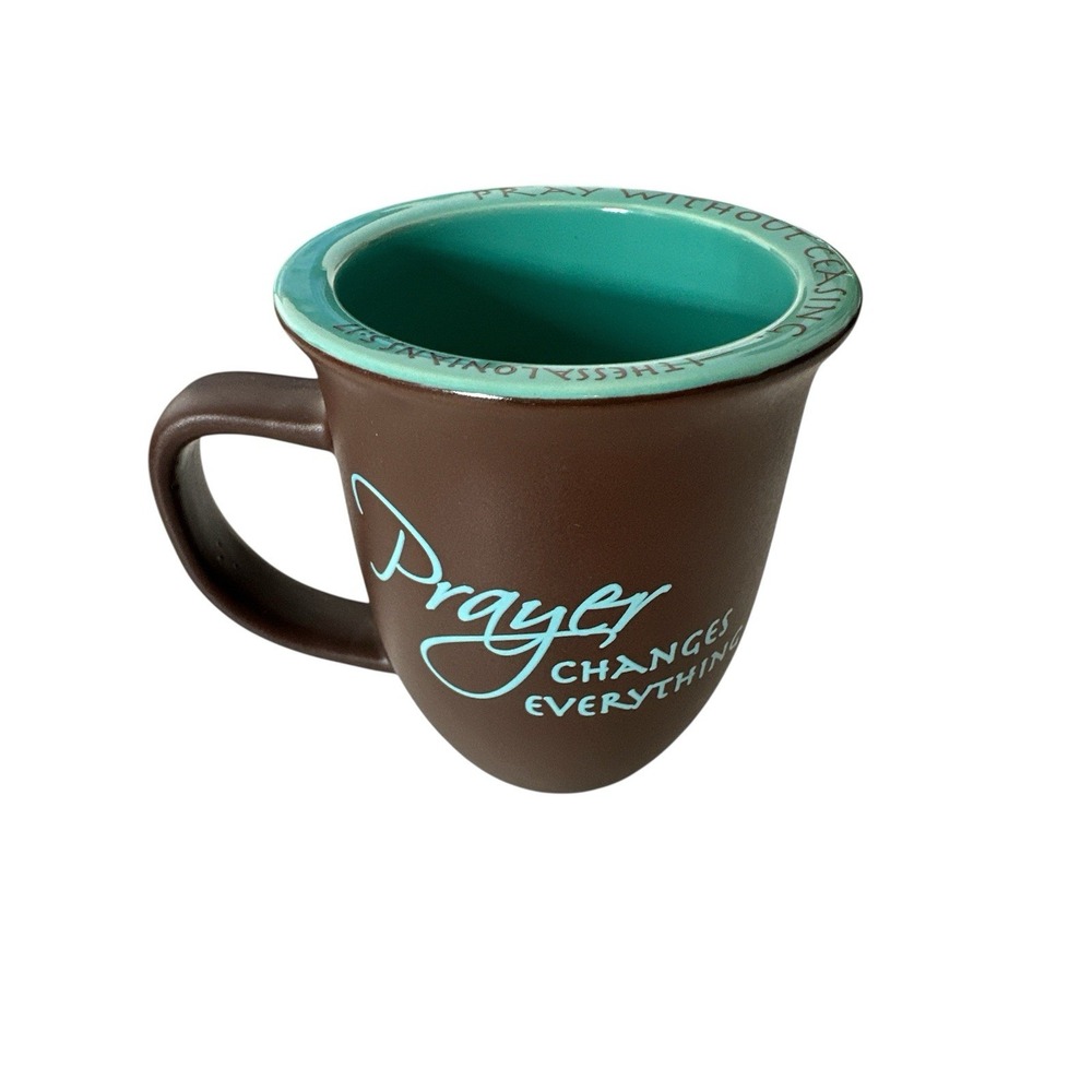 Abbey Press‎ Cup Mug Prayer Changes Everything Religious Gift Brown